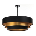 Φωτιστικό οροφής με καλώδιο TRINITI 1xE27/60W/230V μαύρο/χρυσό