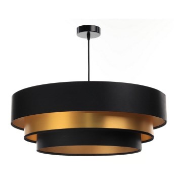 Φωτιστικό οροφής με καλώδιο TRINITI 1xE27/60W/230V μαύρο/χρυσό