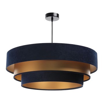 Φωτιστικό οροφής με καλώδιο TRINITI 1xE27/60W/230V μπλε/χρυσό