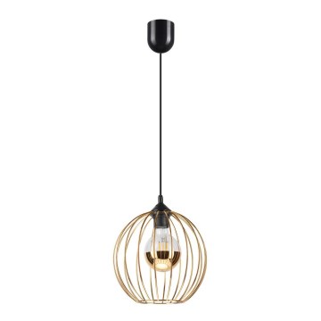 Φωτιστικό οροφής με καλώδιο ZOYA 1xE27/60W/230V χρυσό