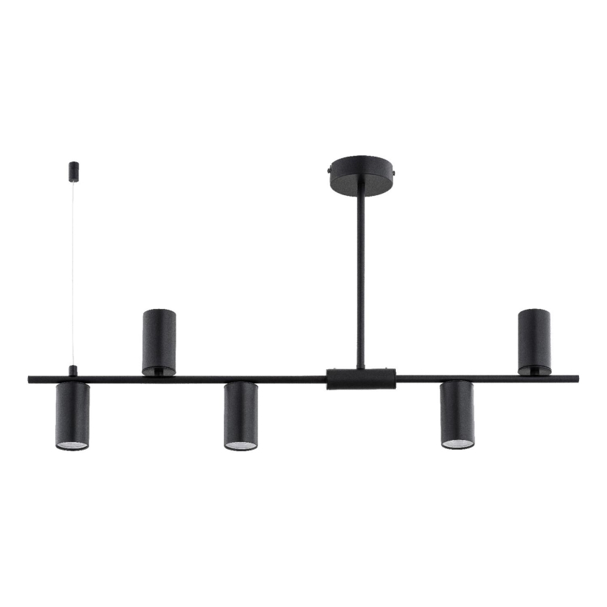 Φωτιστικό οροφής με ράβδο URANOS 5xGU10/10W/230V μαύρο