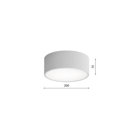 Φωτιστικό οροφής μπάνιου CLEO 1xE27/24W/230V διάμετρος 20 cm γκρι IP54