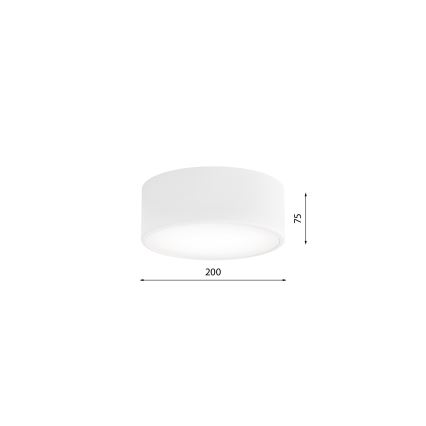 Φωτιστικό οροφής μπάνιου CLEO 1xE27/24W/230V διάμετρος 20 cm λευκό IP54