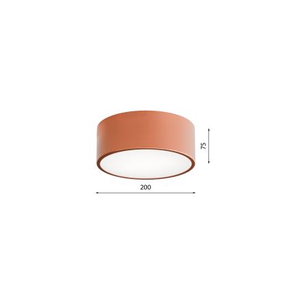 Φωτιστικό οροφής μπάνιου CLEO 1xE27/24W/230V διάμετρος 20 cm χαλκός IP54