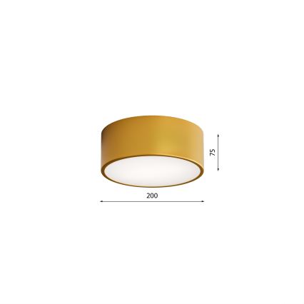 Φωτιστικό οροφής μπάνιου CLEO 1xE27/24W/230V διάμετρος 20 cm χρυσαφί IP54