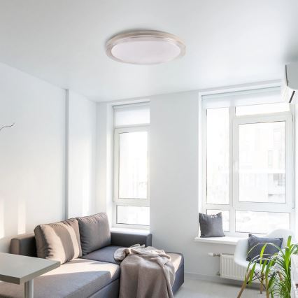 Φωτιστικό οροφής μπάνιου dimming LED CASSANDRA LED/72W/230V διάμετρος 49 cm 3000-6000K IP44 + τηλεχειριστήριο
