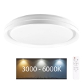 Φωτιστικό οροφής μπάνιου dimming LED ELIZA LED/72W/230V διάμετρος 48,5 cm 3000-6000K IP44 + τηλεχειριστήριο