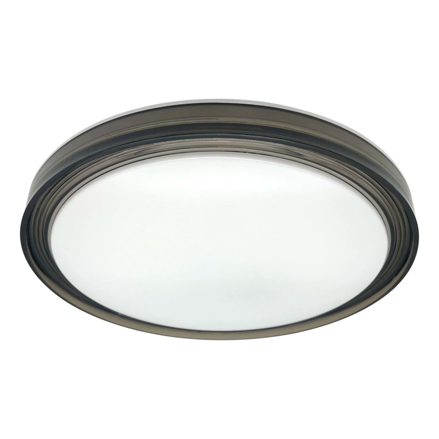 Φωτιστικό οροφής μπάνιου dimming LED HALINA LED/48W/230V 3000-6000K διάμετρος 38 cm IP44 μαύρο + τηλεχειριστήριο