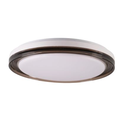 Φωτιστικό οροφής μπάνιου dimming LED HALINA LED/48W/230V 3000-6000K διάμετρος 38 cm IP44 μαύρο + τηλεχειριστήριο