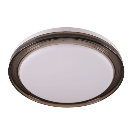 Φωτιστικό οροφής μπάνιου dimming LED HALINA LED/48W/230V 3000-6000K διάμετρος 38 cm IP44 μαύρο + τηλεχειριστήριο