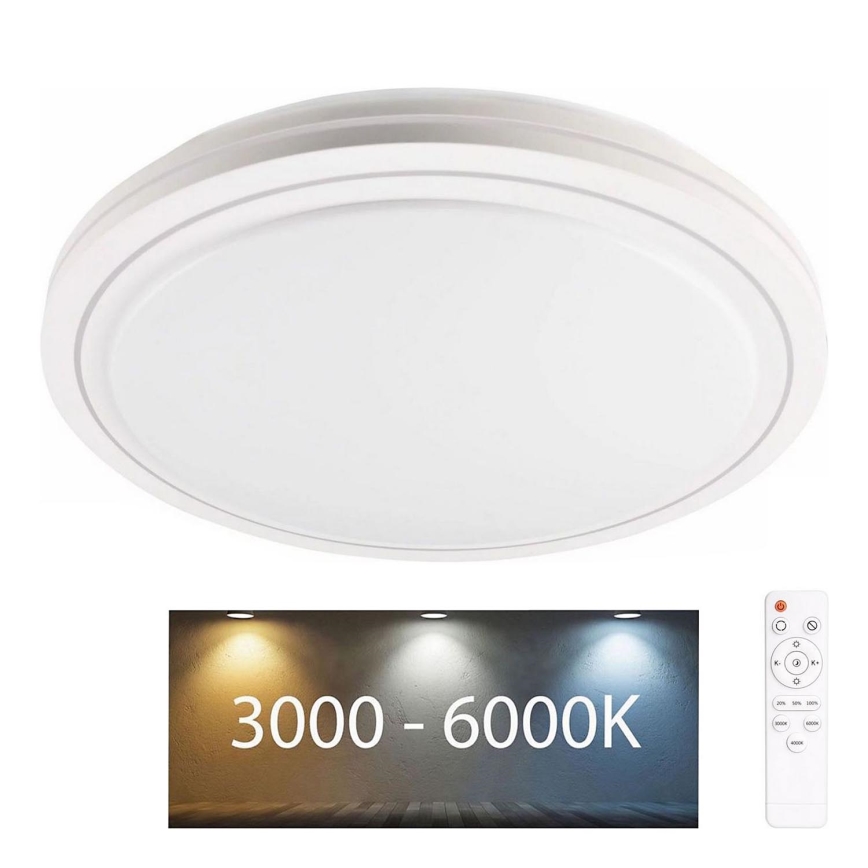 Φωτιστικό οροφής μπάνιου dimming LED MARIAN LED/72W/230V διάμετρος 48 cm 3000-6000K IP44 + τηλεχειριστήριο