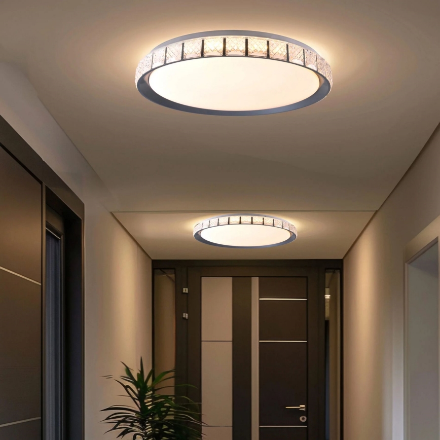Φωτιστικό οροφής μπάνιου dimming LED NINA LED/72W/230V διάμετρος 49 cm 3000-6000K IP44 + τηλεχειριστήριο