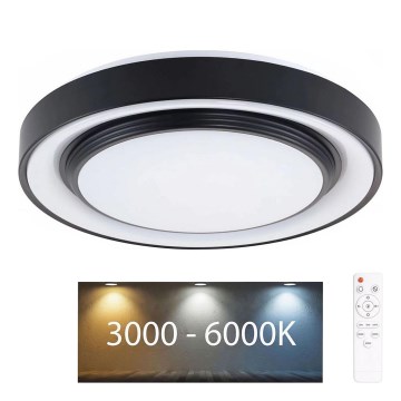 Φωτιστικό οροφής μπάνιου dimming LED ZYGMUNT LED/72W/230V διάμετρος 48,5 cm 3000-6000K IP44 + τηλεχειριστήριο