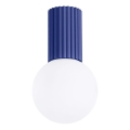 Φωτιστικό οροφής μπάνιου HALO 1xG9/8W/230V διάμετρος 12 cm IP44 μπλε