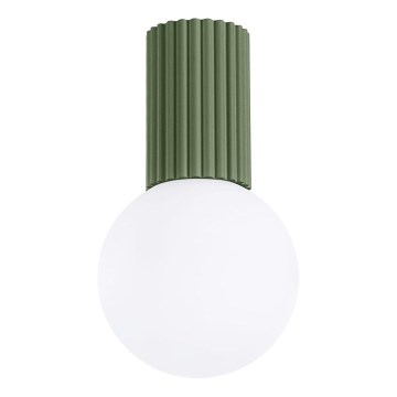 Φωτιστικό οροφής μπάνιου HALO 1xG9/8W/230V διάμετρος 12 cm IP44 πράσινο