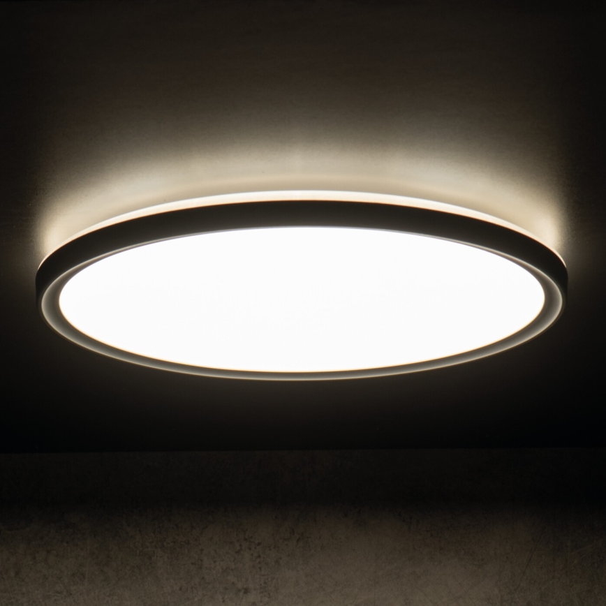 Φωτιστικό οροφής μπάνιου LED AZPO LED/11,8W/230V διάμετρος 22,5 cm IP54 μαύρο