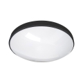 Φωτιστικό οροφής μπάνιου LED CIRCLE LED/12W/230V 4000K διάμετρος 25 cm IP44 μαύρο