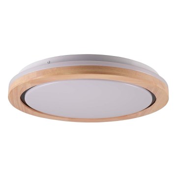 Φωτιστικό οροφής μπάνιου LED DAREK LED/24W/230V διάμετρος 39 cm IP44 δρυς