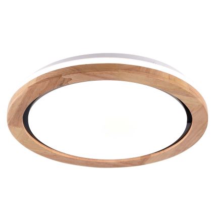 Φωτιστικό οροφής μπάνιου LED DAREK LED/24W/230V διάμετρος 39 cm IP44 δρυς
