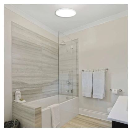 Φωτιστικό οροφής μπάνιου LED LED/15W/230V 3000/4000/5700K IP55 λευκό
