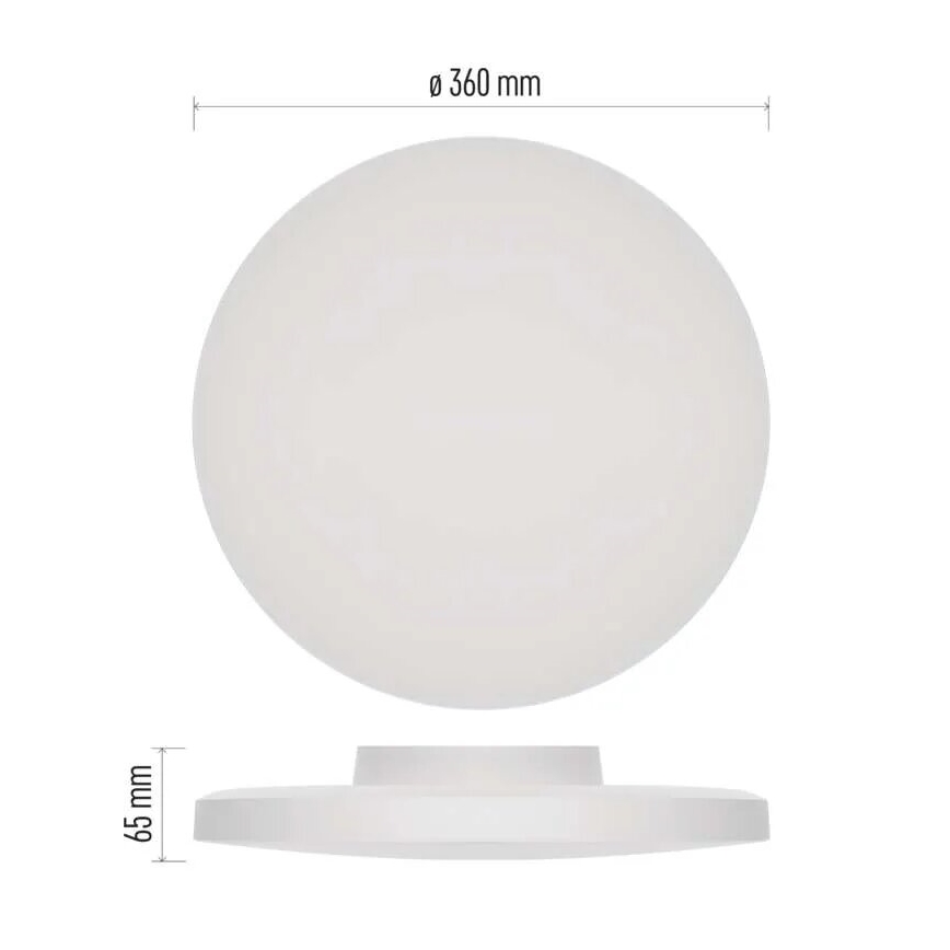Φωτιστικό οροφής μπάνιου LED LED/18W/230V 3000/4000/5700K IP55 λευκό