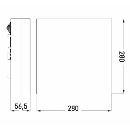 Φωτιστικό οροφής μπάνιου LED LED/18W/230V 3000/4000/6000K 28x28 cm IP44