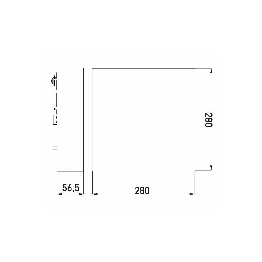 Φωτιστικό οροφής μπάνιου LED LED/18W/230V 3000/4000/6000K 28x28 cm IP44