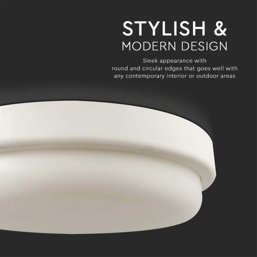 Φωτιστικό οροφής μπάνιου LED LED/18W/230V 6500K IP54