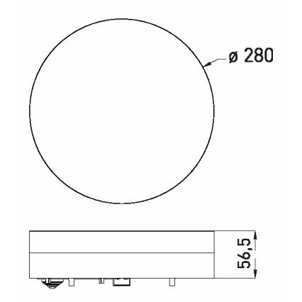 Φωτιστικό οροφής μπάνιου LED LED/24W/230V 3000/4000/6000K διάμετρος 28 cm IP44