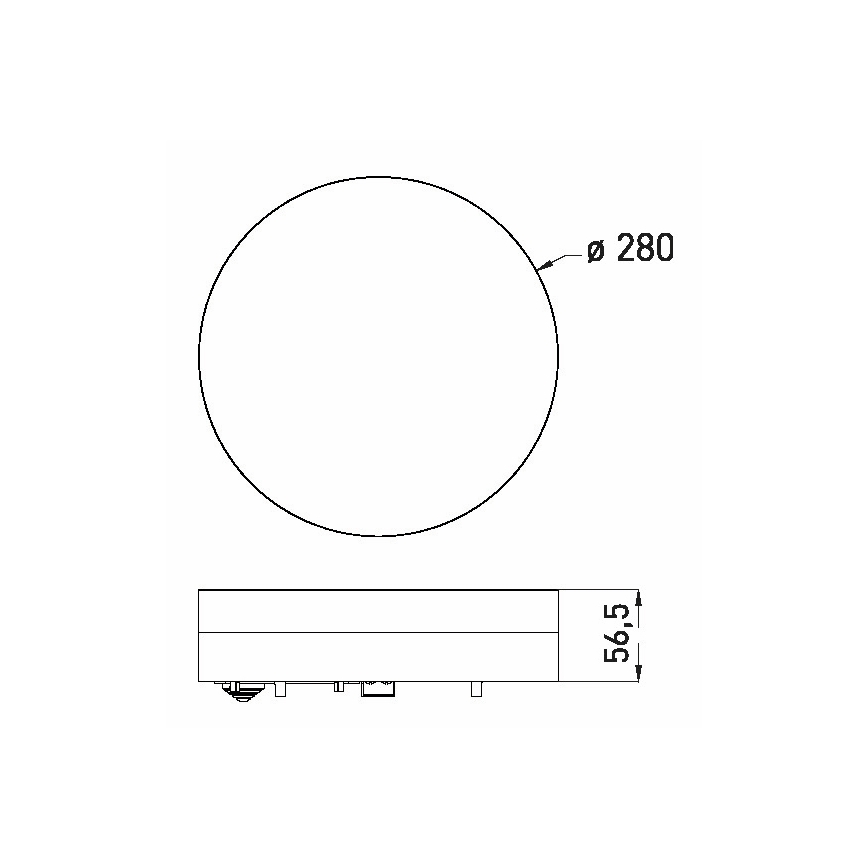 Φωτιστικό οροφής μπάνιου LED LED/24W/230V 3000/4000/6000K διάμετρος 28 cm IP44