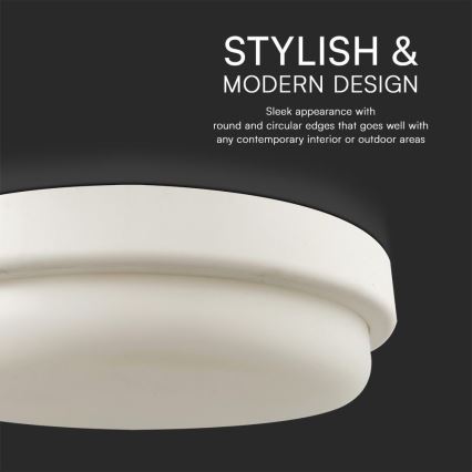 Φωτιστικό οροφής μπάνιου LED LED/24W/230V 4000K IP54 διάμετρος 24 cm