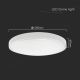 Φωτιστικό οροφής μπάνιου LED LED/24W/230V 6500K IP44 λευκό