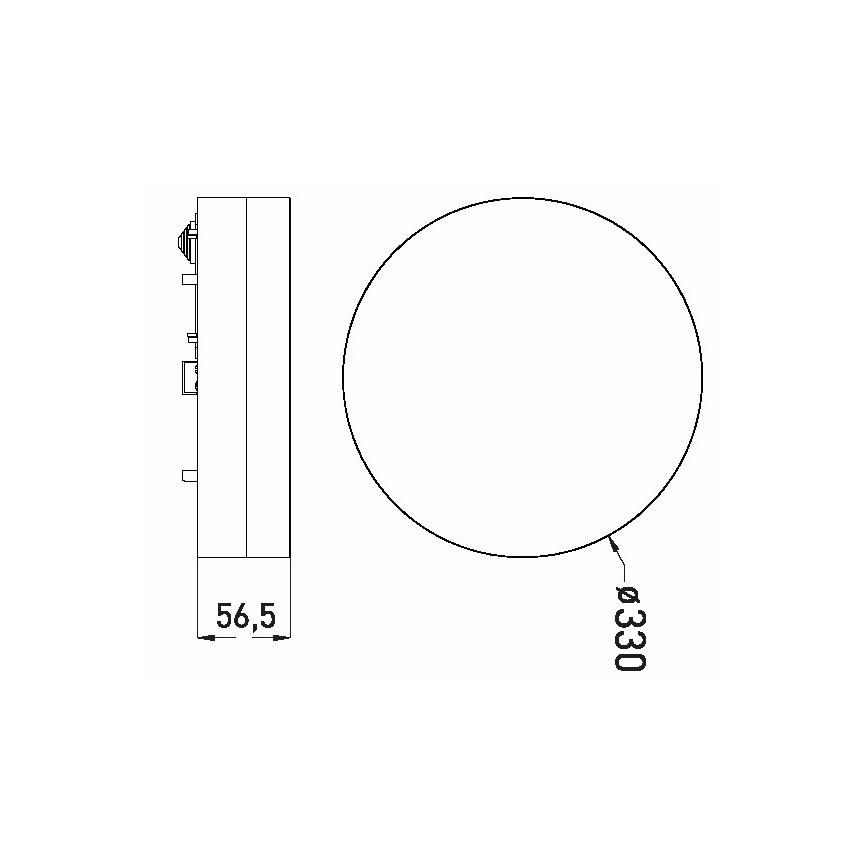 Φωτιστικό οροφής μπάνιου LED LED/30W/230V 3000/4000/6000K διάμετρος 33 cm IP44