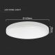 Φωτιστικό οροφής μπάνιου LED LED/30W/230V 4000K IP44 λευκό