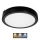 Φωτιστικό οροφής μπάνιου LED NAIROS LED/24W/230V 3000/4000/6500K IP65 διάμετρος 30 cm μαύρο