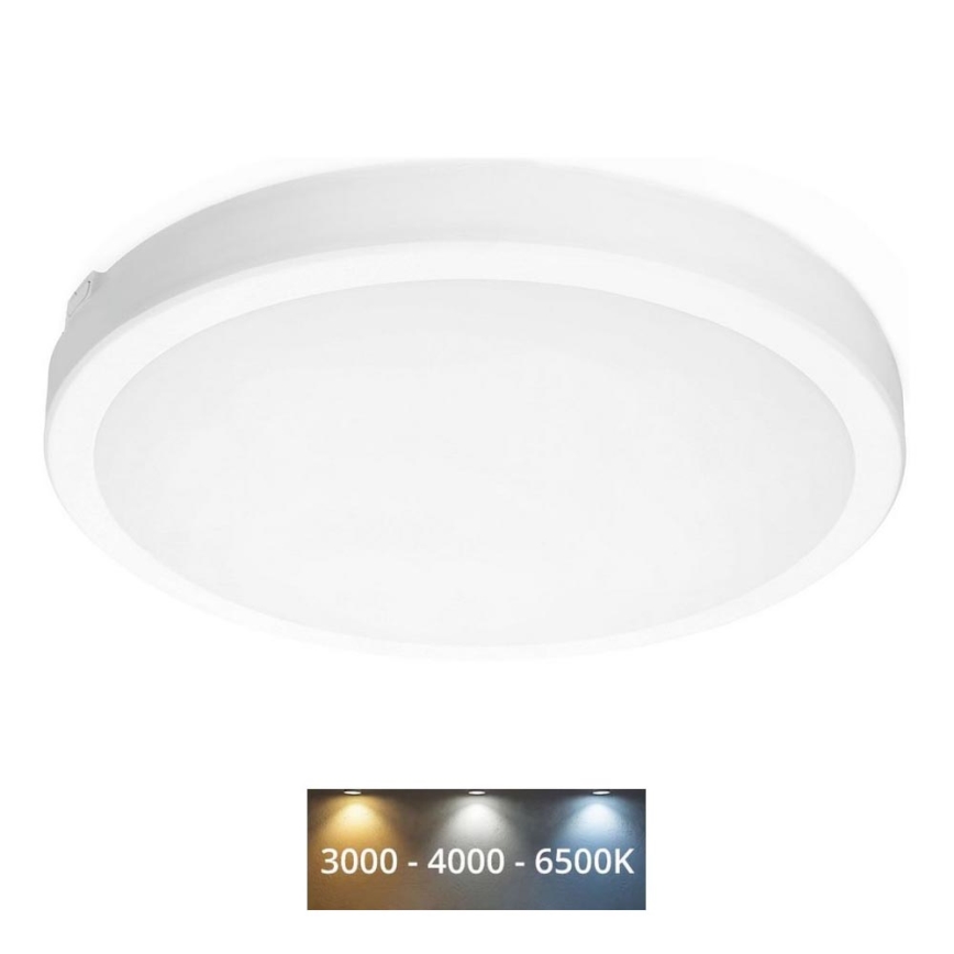 Φωτιστικό οροφής μπάνιου LED NAIROS LED/36W/230V 3000/4000/6500K IP65 διάμετρος 40 cm λευκό