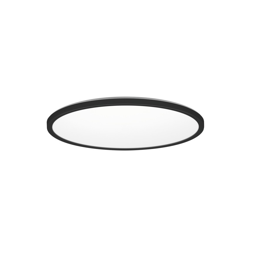 Φωτιστικό οροφής μπάνιου LED NIVERA LED/24W/230V IP54 3000/4000/6000K διάμετρος 30 cm μαύρο