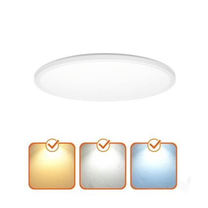 Φωτιστικό οροφής μπάνιου LED NIVERA LED/32W/230V IP54 3000/4000/6000K διάμετρος 42 cm λευκό