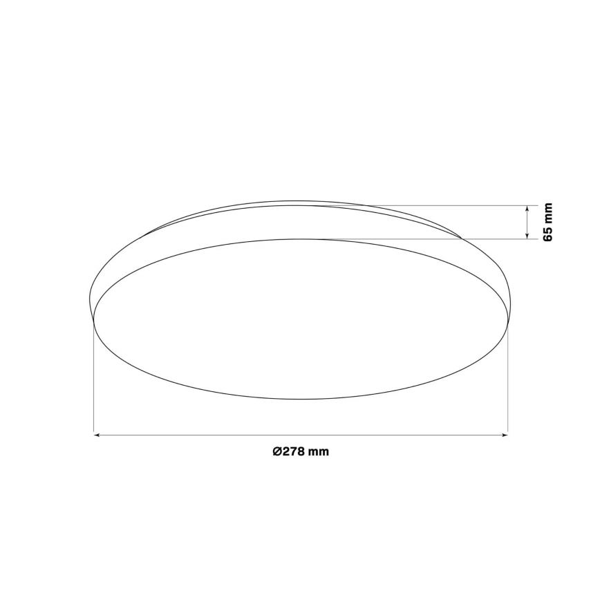 Φωτιστικό οροφής μπάνιου LED PIRIUS LED/12W/230V διάμετρος 28 cm IP44