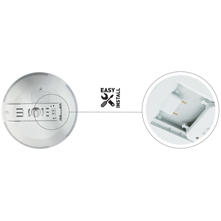 Φωτιστικό οροφής μπάνιου dimming LED SLIDE LED/6/12/18/24W/230V 2900/4000/6200K IP44 λευκό