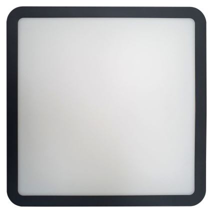 Φωτιστικό οροφής μπάνιου LED με αισθητήρα ELLÉ LED/24W/230V 3000/4000/6500K 26x26 cm IP54 ανθρακί