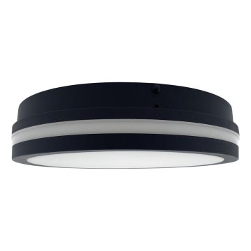 Φωτιστικό οροφής μπάνιου LED με αισθητήρα ELLÉ LED/24W/230V 3000/4000/6500K διάμετρος 26 cm IP54 ανθρακί