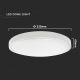 Φωτιστικό οροφής μπάνιου LED με αισθητήρα LED/18W/230V 4000K IP44 λευκό
