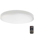 Φωτιστικό οροφής μπάνιου LED με αισθητήρα LED/24W/230V 3000K IP44 λευκό + τηλεχειριστήριο