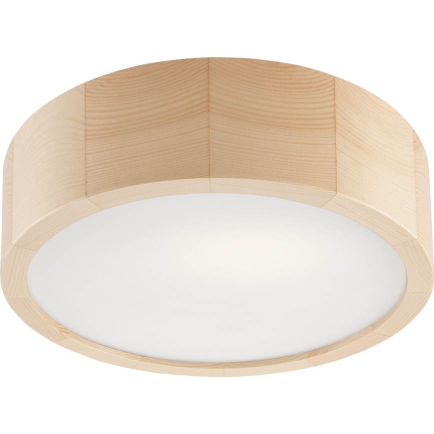 Φωτιστικό οροφής μπάνιου NATURAL 2xE27/15W/230V IP54 πεύκο ø 27 cm - FSC πιστοποιημένο