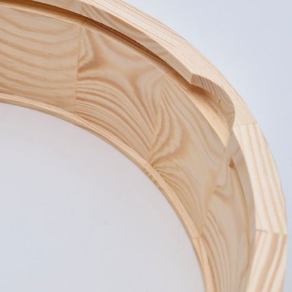 Φωτιστικό οροφής μπάνιου NATURAL 2xE27/15W/230V IP54 πεύκο ø 27 cm - FSC πιστοποιημένο