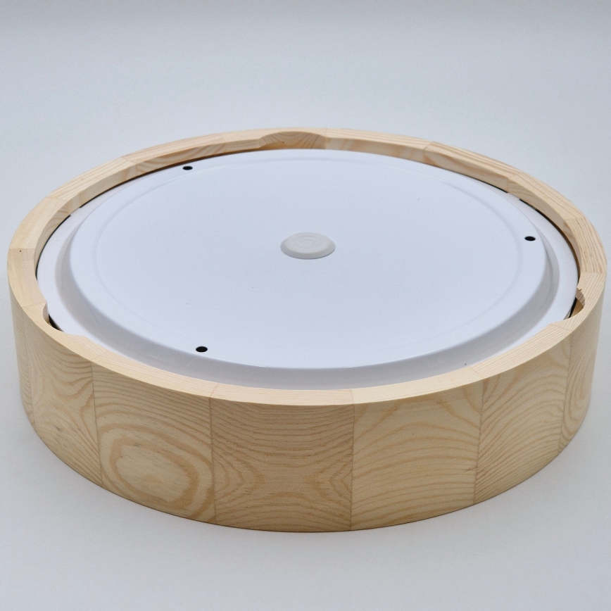 Φωτιστικό οροφής μπάνιου NATURAL 3xE27/15W/230V IP54 πεύκο ø 37 cm