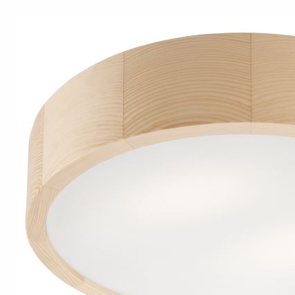 Φωτιστικό οροφής μπάνιου NATURAL 3xE27/15W/230V IP54 πεύκο ø 37 cm