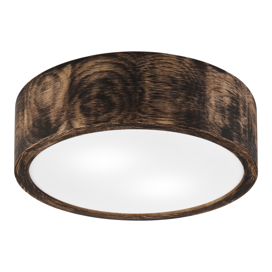 Φωτιστικό οροφής μπάνιου OAK SMOKY 2xE27/15W/230V IP54 ø 27,5 cm δρυς/καφέ