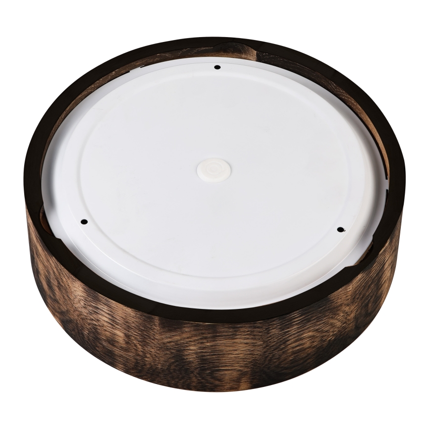 Φωτιστικό οροφής μπάνιου OAK SMOKY 2xE27/15W/230V IP54 ø 27,5 cm δρυς/καφέ